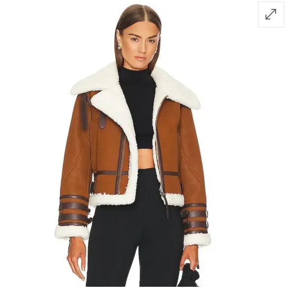 L'Academie Jackets & Blazers - L'Academie x Marianna Hewitt Benton Jacket in Brown. - size S